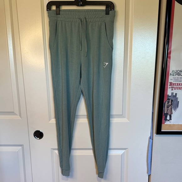 Gymshark Women's Sage Green Joggers - Picture 3 of 11